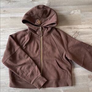 Lululemon Scuba Oversized Full Zip Hoodie Brown Sweatshirt Women’s Size XS-S